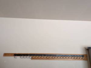 lot 402 image: Tool Hanger Rail with Multiple Tool Clips