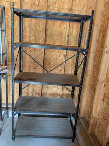 lot 436 image: Industrial Heavy Duty Metal Storage Shelving Unit
