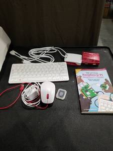 lot 3363 image: Raspberry Pi 4 Computer Model B Starter Kit with Keyboard Mouse and Guide