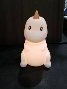 lot 3394 image: Jumbo Buddies 12 Squeezable Color-Changing Light-Up Lamp Dino No Charger