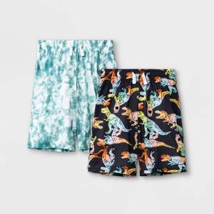 lot 3417 image: Boys 2pk Dino & Tie-Dye Pajama Set - Cat & Jack Black M