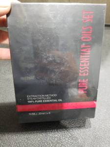 lot 3418 image: Pure Essential Oil Set Steam Distilled 6 Pack 10ML Bottles