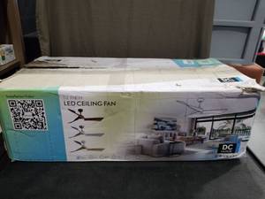 lot 3426 image: 52 Inch LED Ceiling Fan with DC Motor