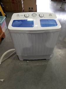 lot 3433 image: Costway Twin Tub Portable Washing Machine
