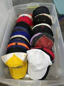 lot 3439 image: LARGE LOT OF RANDOM HATS