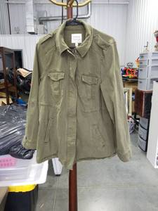 lot 3445 image: Torrid Military Utility Jacket with Multiple Pockets