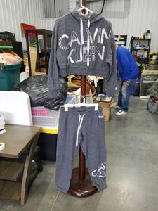 lot 3447 image: Calvin Klein Performance Tracksuit Set Size Medium