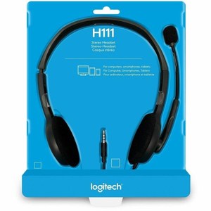 lot 3507 image: Logitech H111 Stereo Headset with Noise-Cancelling Mic