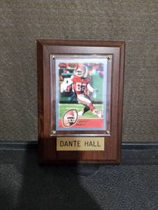 lot 3533 image: Dante Hall Kansas City Chiefs Framed Trading Card Plaque