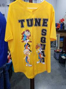 lot 3544 image: Space Jam A New Legacy Tune Squad Basketball Jersey XXL Missing a Button