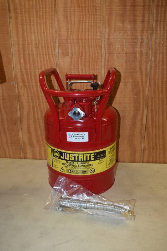 lot 45 image: Justrite Gas Can