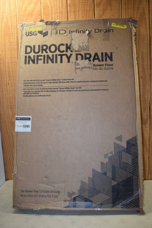 lot 63 image: Durock Infinity Drain Shower Floor