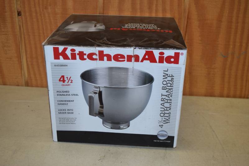 lot 97 image: Kitchen Aid Replacement Bowl with Handle