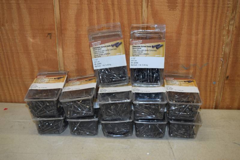 lot 105 image: 12 Pounds Concrete Screw Nails