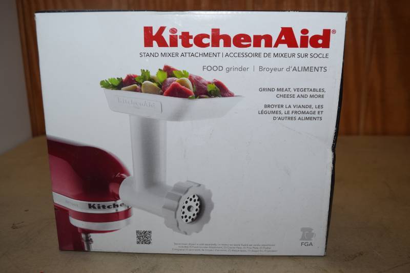 lot 110 image: Kitchen Aid Food Grinder Stand Mixter Attachment
