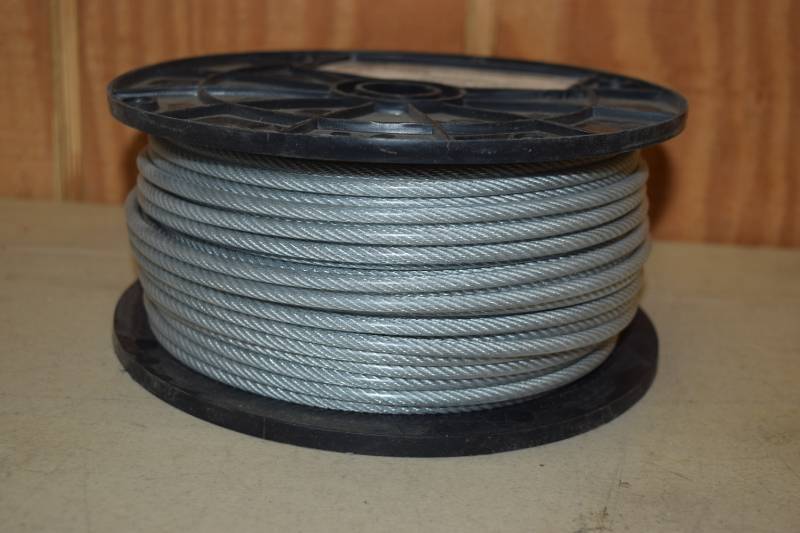 lot 116 image: Reel Vinyl Coated Galvenized Cable
