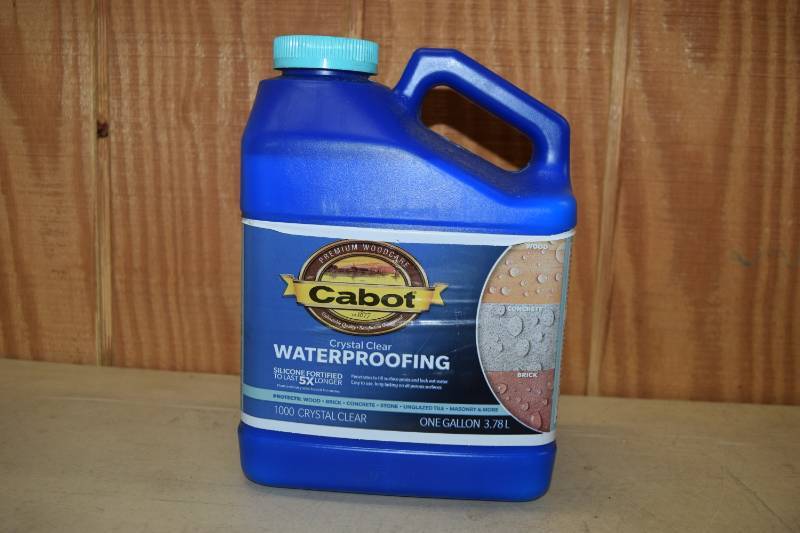 lot 158 image: Gallon Cabot Crystal Clear Waterproofing