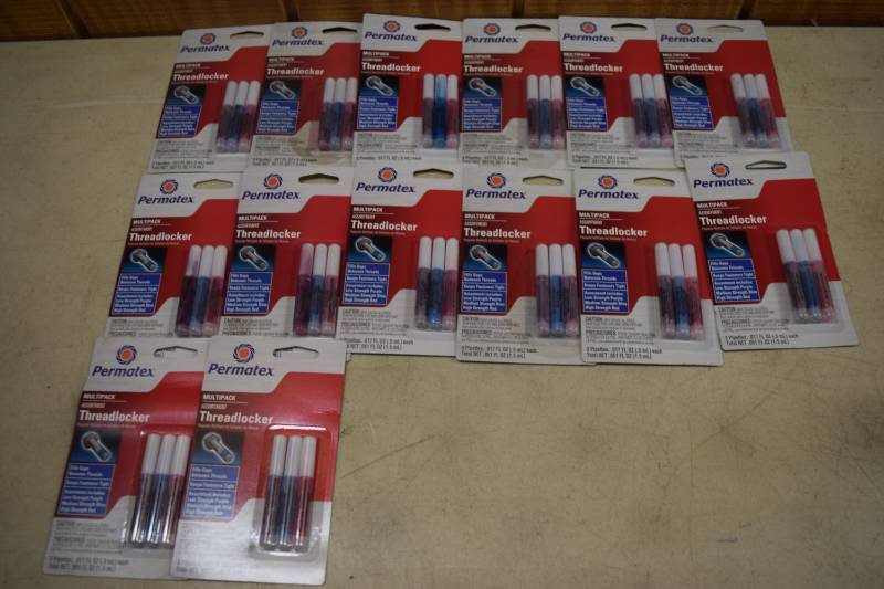 lot 243 image: 14 Packages Permatex Threadlocker MultiPacks