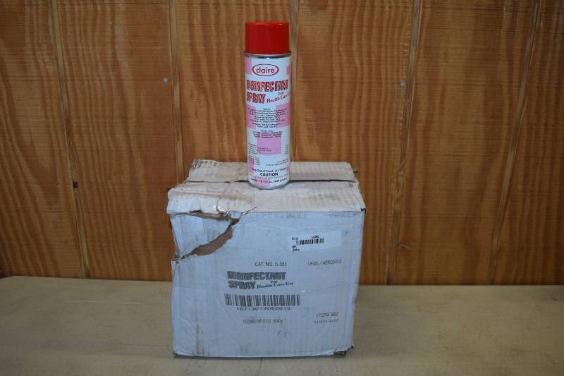 lot 287 image: 12 Cans Claire Disinfectant Spray