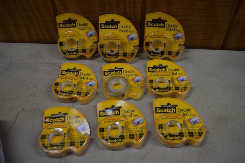 lot 295 image: 9 Rolls Scotch Permanent Double-Sided Tape
