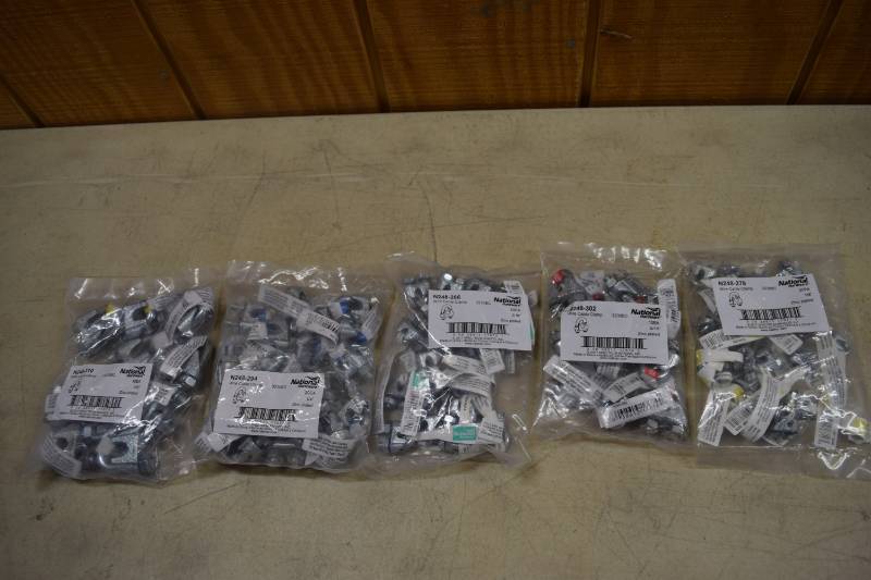 lot 299 image: 80 Wire Cable Clamps