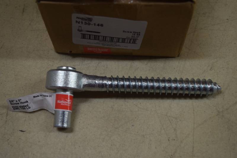 lot 301 image: 10 National Hardware Bolt Hooks Gate Hinges