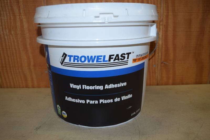 lot 333 image: 3.5 Gallon Bucket TroweFast Vinyl Flooring Adhesive