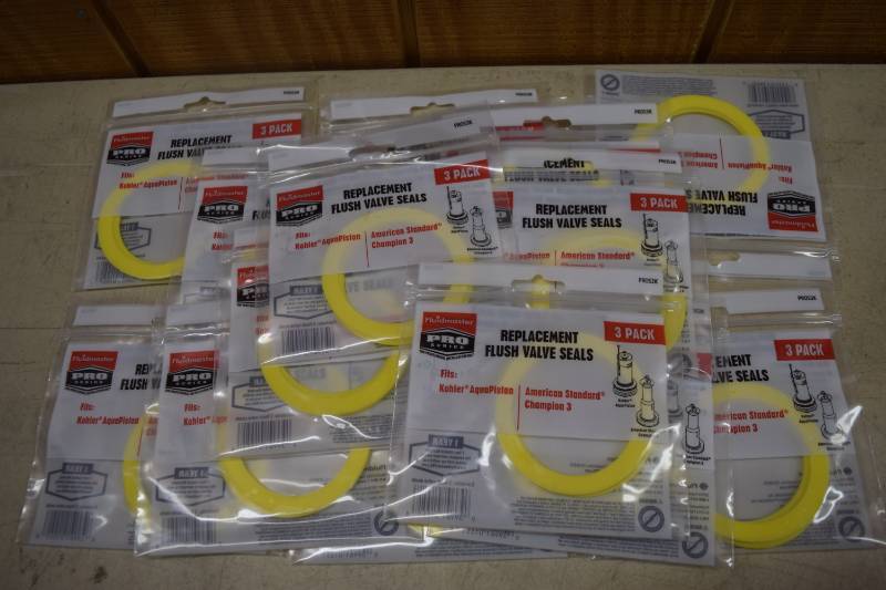 lot 369 image: 14 Packages of 3 Fluidmaster Replacement Flush Valve Seals
