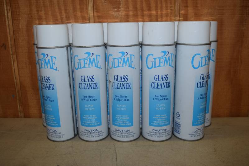 lot 394 image: 11 Cans Gleme Glass Cleaner