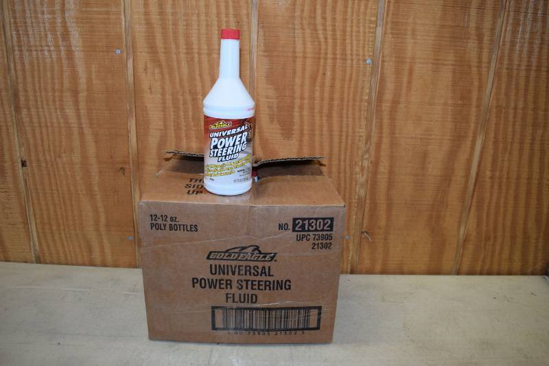 lot 401 image: 11 Bottles Gold Eagle Universal Power Steering Fluid