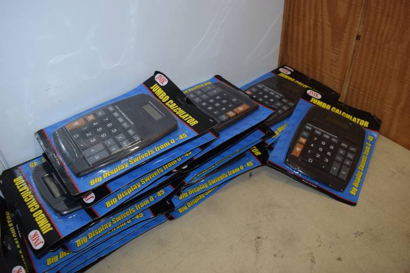 lot 419 image: 27 Jumbo Calculators