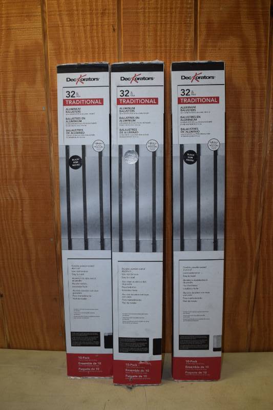 lot 478 image: 30 Deckorators Traditional Aluminum Balusters