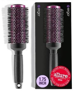 lot 36845 image: ERGO Super Gentle Round Hair Brush for Blow Out - Salon Quality Salon Brushes for Women - Volumizing Blowout Brush - Wet & Dry Use - ERG43 1.75 - Retail $50