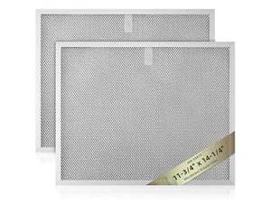 lot 36847 image: 2-Pack for Allure Range Hood Filter 11-34 x 14-14 for B-roan Range Hood 30-Inch wide QS Series Replaces BPS2FA30 99010299 99010305 AP3378953 Filter by AMI PARTS - Retail $18