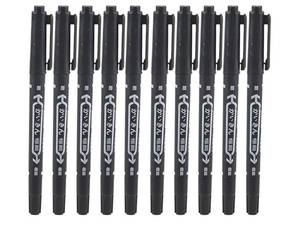lot 36855 image: 10 Pcs Tattoo Pen Tattoo Skin Marker Marking Scribe Pen Fine and Reg Tip Tattoo Stencil Markers Pen (black) - Retail $17