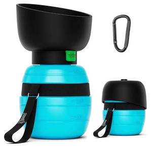 lot 36886 image: Portable Dog Water Bottle, 2 in 1 Cat Dog Travel Water Bottle Bowl Leakproof with Double Seal, BPA Free, Lightweight, Pet Small Animal Water Bottle Dispenser for Outdoor Walking Hiking Travels - Retail $13