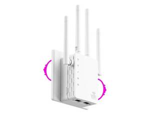 lot 36893 image: (40)2026 WiFi Extender Signal Booster for Home, 10X Faster New Wireless Long Range Amplifier, Covers up to 13888 sq.ft, WiFi Booster Dual Band,WiFi Repeater with Ethernet Port & EasyMesh, Easy Setup - Retail $38