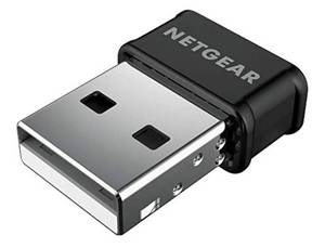 lot 36906 image: NETGEAR AC1200 Wi-Fi USB 2.0 Mini Adapter for Desktop PC  Dual Band WiFi Stick for Wireless Internet (A6150-100PAS) - Retail $30