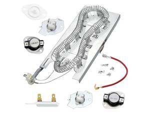 lot 36911 image: WP3387747 3387747 Dryer Heating Element Kit-Compatible With Whirlpool Cabrio Kenmore He2 Kenmore Elite He3 Maytag Dryers- GEW9250PW0 GEQ9800PW1 WD05X30818 GEQ9800PW2 GEQ9800PW1 MEDB835DW4 By TOMOON - Retail $27
