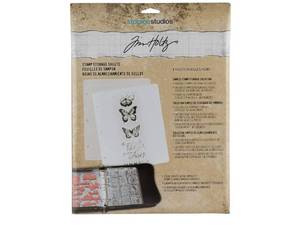 lot 36948 image: Tim Holtz Idea-ology Stamp Refill Sheets, Use with Stamp Storage Binder CH93822 - Sold Separately, Pack of 8 Sheets (CH93823) , 0.33 x 6.9 x 10 inches - Retail $10