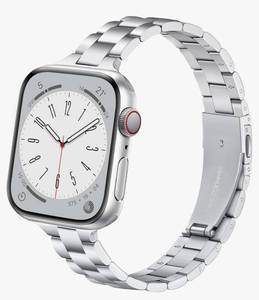 lot 36959 image: Thin Stainless Steel Bands Compatible with Apple Watch 38mm 40mm 41mm 42mm 44mm 45mm 46mm for Women, Metal Straps for iWatch Series 11 10 9 8 7 6 5 4 3 2 1 SE - Retail $13
