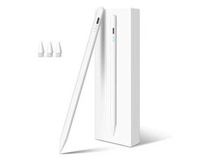 lot 36960 image: Stylus Pen for iPad Pencil 10th Generation, 3X Fast Charge Apple Pencil with Palm Rejection & Tilt Sensitivity, Compatible for 2018-2025 iPad 67891011, Pro 1112.9M4, Air 345M2M3, Mini 56 - Retail $10