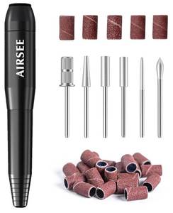 lot 36961 image: Studio Basic Electric Nail Drill, USB Portable Nail E File Machine for Professional Beginners, Manicure Pedicure Dremel Kit for Salon & Home Use, Pink - Retail $9
