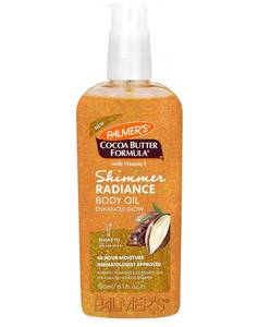 lot 36963 image: Palmers Cocoa Butter Formula Shimmer Body Oil with Vitamin E, 5.1 Fl Oz, Radiance Body Oil for Glowing Skin, Enhances Dark Tones & Tans, Hydrating - Retail $16
