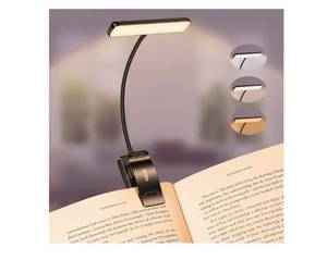 lot 36974 image: 19 LED Rechargeable Book Light for Reading in Bed with Memory Function- Eye Caring 3 Color Temperatures,Stepless Dimming Brightness,90 Hrs Runtime Lightweight Clip on Light for Book Lovers - Retail $16