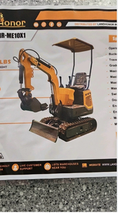 lot 1001 image: LMR-ME10X1 Mini Excavator with ROPS Canopy
