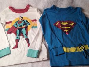 lot 2851 image: Superman Toddler Long Sleeve Shirts Set Size 3 Years - 2 ct