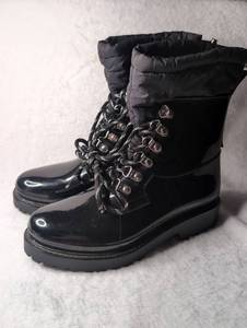 lot 2864 image: Calvin Klein Jeans Black Combat Boots - Size 6
