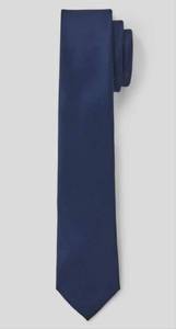 lot 2855 image: Navy Blue Silk Necktie with Fine Ribbed Texture
