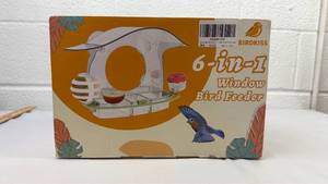 lot 31 image: BIRDKISS 6-in-1 Window Bird Feeder with Suction Cups